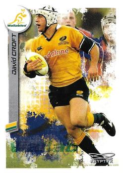 2003 Kryptyx The Defenders Australian Rugby Union #76 David Croft Front